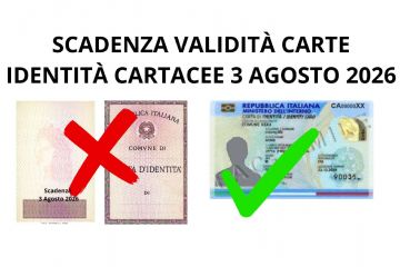 Avviso cessazione validità Carte di Identità CARTACEE 