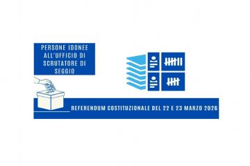 REFERENDUM 2026 - Elenco aggiuntivo per componenti seggi elettorali - Presidenti e Scrutatori