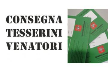 Avviso - Consegna tesserini venatori stagione 2026/2027